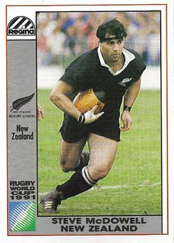 1991 Regina Rugby World Cup #39 Steve McDowall Front